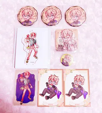 지박소년 하나코 군 뮤지엄 캔뱃지 아크릴 스탠드 클리어 카드 특전 빛