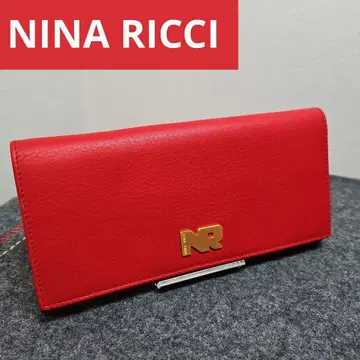 새상품급 NINA RICCI 니나리치 이단 장지갑 지갑 골드 로고