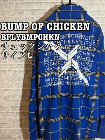 BUMP OF CHICKEN BFLYBMPCHKN 체크 셔츠 사이즈 L