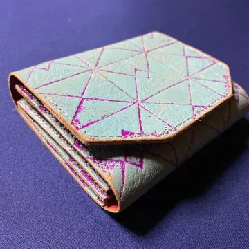 CARMINE 카마인 접이식 지갑 미니 지갑 [오리가미] 천연 가죽