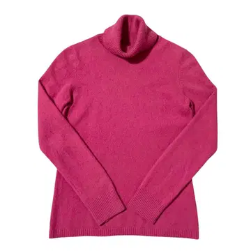 유니클로 캐시미어 100% 터틀넥 스웨터 핑크 M
