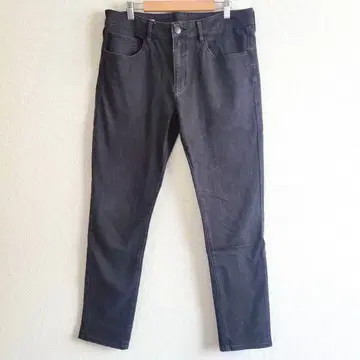 무인양품 MUJI 스키니 팬츠 테이퍼드 앵클 기장 블랙 33 하의