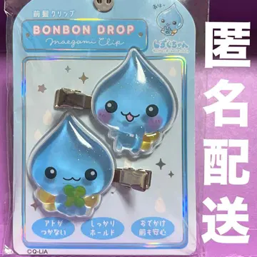 [미개봉 새상품] 본봉 드롭 앞머리 클립 물방울짱