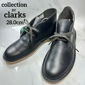 [미사용품] 클락스 처카 부츠 28 블랙 천연 가죽 데저트 부츠