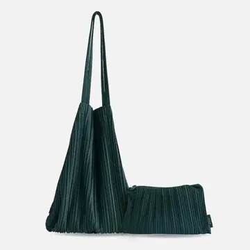 BLUEORB 리사이클 폴리에스테르 토트백 포레스트 그린