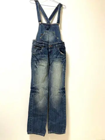 빈티지 데님 살로펫 오버롤 청바지 G빵 L 사이즈