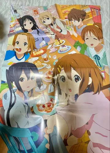 [ 새상품급 레어템 ] 케이온 포스터 + 키링 포함