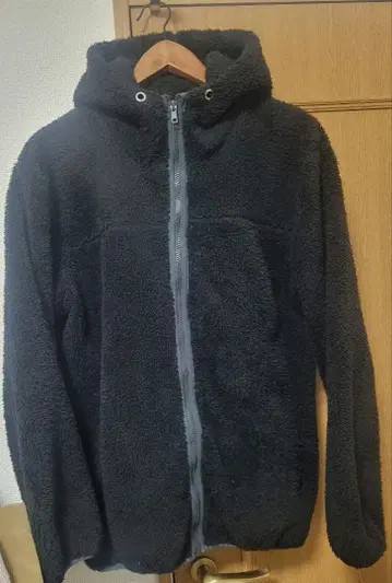 나노 유니버스 플리스 후드티 L 블랙