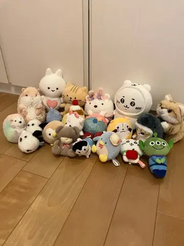 키디랜드 구매 봉제 인형 21개