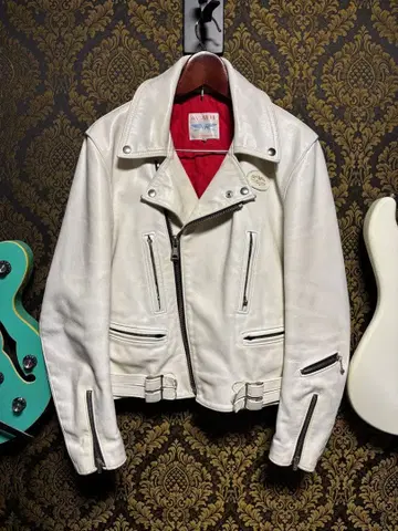 [레어] Lewis Leathers 라이트닝 화이트 36