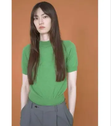 auralee 오라리 캐시미어 반팔 니트 스웨터