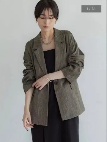 크루레 crewre 트위디 해린본 자켓 사이즈 3