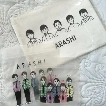 아라시를 여행하는 전시회 굿즈 파우치 노리타케 파우치 미사용 새상품