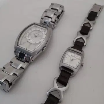 정크제품 묶음 판매 FOSSIL 스테인리스 스틸 여성용 손목시계