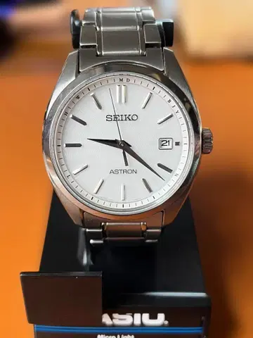 SEIKO ASTRON 손목시계 티타늄 ORIGIN 화이트 다이얼