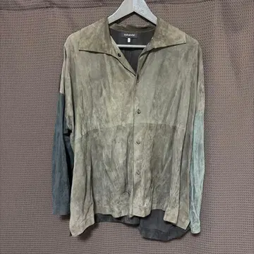 eskandar 가죽 셔츠