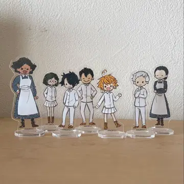 약속의 네버랜드 아크릴 쁘띠 스탠드 그래프 아트 디자인