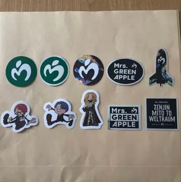 미세스 그린애플 스티커 젠진 미세스그린애플