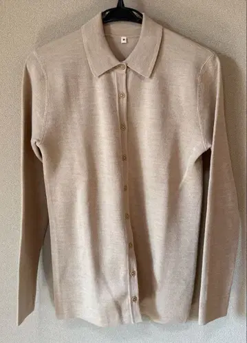 MUJI Labo 더블 페이스 니트 셔츠 사이즈 M 베이지