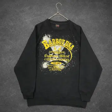 Y2K 00s BADBOY 맨투맨 블랙