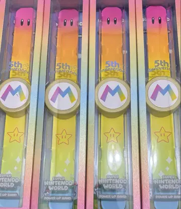 USJ 한정판 닌텐도 월드 파워업 밴드 레인보우 6개