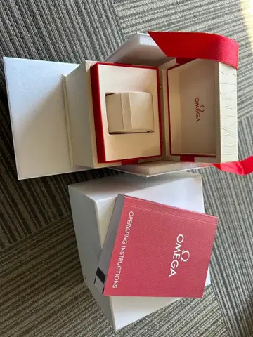 OMEGA 기프트 박스 종이 봉투 사용설명서 포함