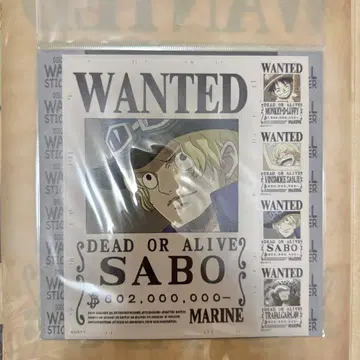 ONE PIECE 무기와라 스토어 수배서 월 스티커 사보