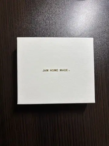 JAM HOME MADE 블랙 가죽 접이식 지갑