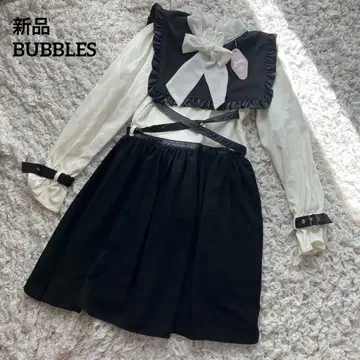 새상품 BUBBLES 버블스 레이어드 블라우스 원피스 지뢰계 양산형