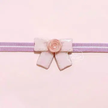 핑크 장미 리본 오비 고정 띠 브로치 장미 로즈 기모노 일본 의류 유카타