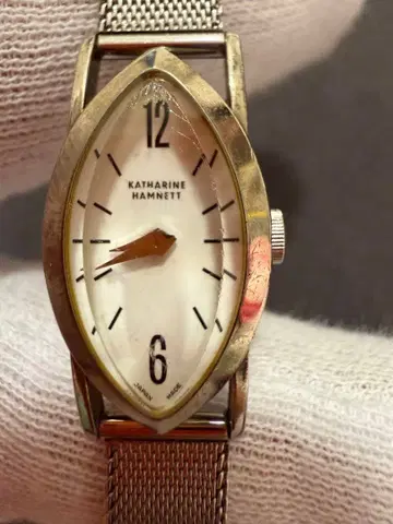 KATHARINE HAMNETT 손목시계 타원형 실버