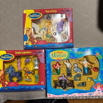 디즈니 헤라클레스, 인어공주 피규어 세트 3점