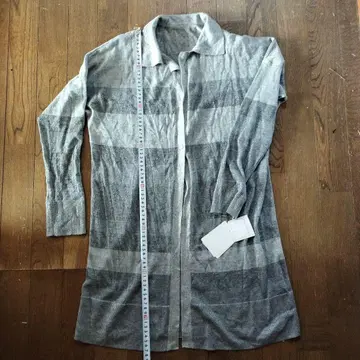 택 포함 LAPINE BLANCHE 캐시미어 얇은 소재 롱 가디건 38