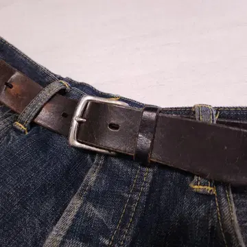 빈티지 소가죽 차심 두꺼운 가죽 벨트