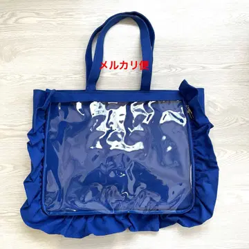 자카마트 A3 프릴 디자인 토트백 이타백 로얄 블루 파랑