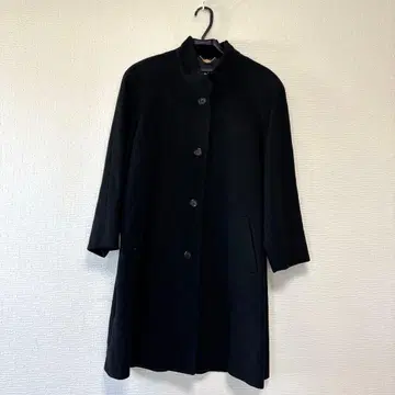 캐시미어 100% 스탠드 카라 롱 코트 FELICE 블랙