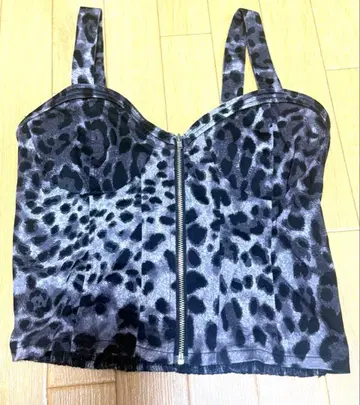 who's who gallery 레오파드 무늬 뷔스티에 코르셋