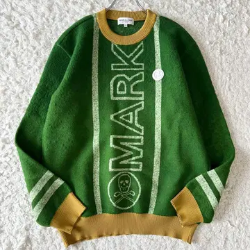 마크앤로나 서클 로고 그린 니트 스웨터 XL