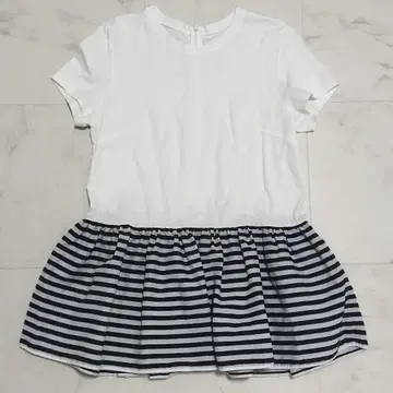 보더스 앳 발코니 페플럼 반팔 T 36 화이트