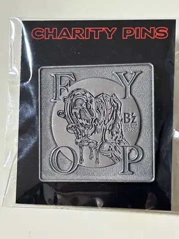 B Z LIVE-GYM 2025 FYOP 차리티 핀 배지 새상품