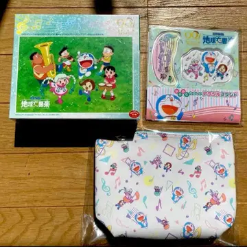 도라에몽 영화 지구 교향곡 직소 퍼즐 아크릴 스탠드 파우치 세트