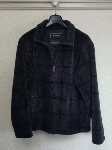 Piko 다크 블루 체크 무늬 자켓