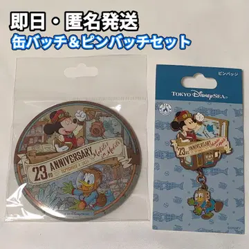 디즈니씨 23주년 핀 배지 캔 배지 해저 2만리 미키 도날드