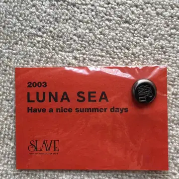 LUNA SEA 2003 SLAVE 한정판 핀 배지