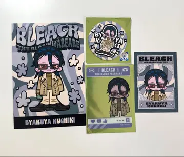 BLEACH 쿠치키 뱌쿠야 메디코스 캔뱃지 카드 엽서 특전