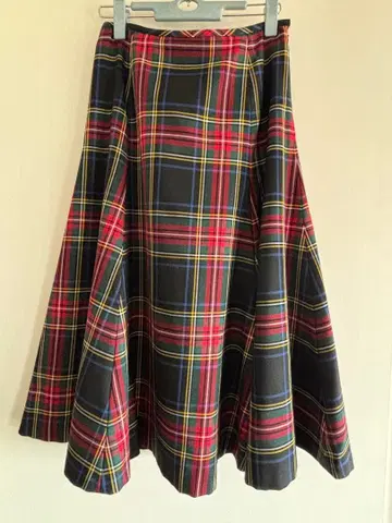 York land 요크랜드 타탄 체크 플레어 스커트 일본제