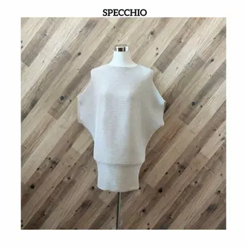 SPECCHIO 스페치오 돌먼 티셔츠 플리츠 리브 반팔
