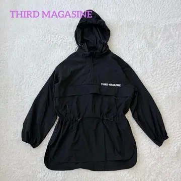 [새상품급] 서드 매거진 댄스킨 별주 아노락 후드티 로고