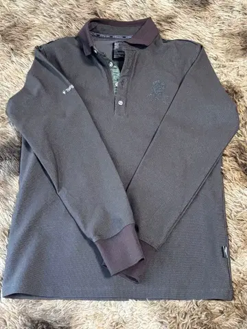 MARK & LONA 브라운 피케 셔츠 S 사이즈