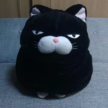 검은 고양이 봉제 인형 히게만쥬